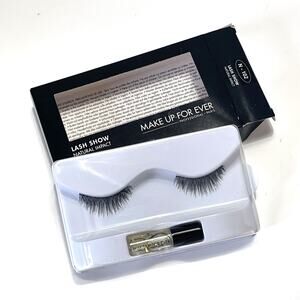 MAKE UP FOR EVER NIB Lash Show Natural Impact False Eyelashes + Glue N-102